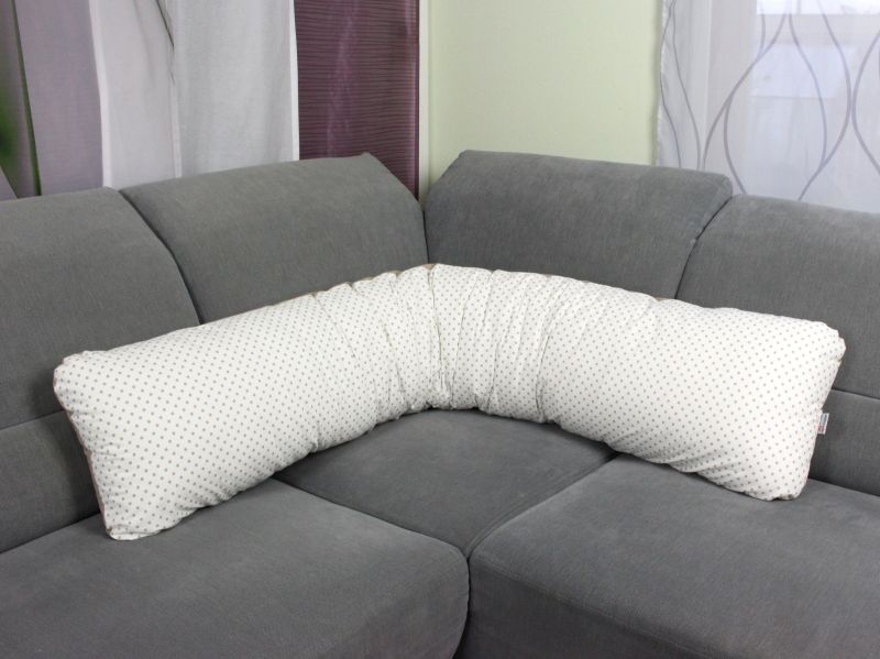 Tulící polštář BÉŽOVÝ PUNTÍK XXL, 100% bavlna obrázek 2164