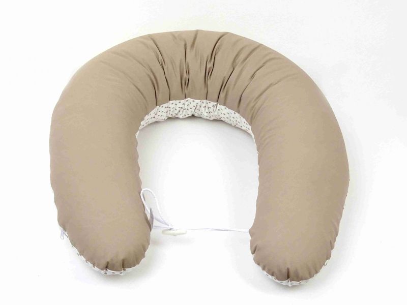 Kojicí polštář Standard PUNTÍK DVOUBAREVNÝ BÉŽOVÝ 100% bavlna obrázek 1062