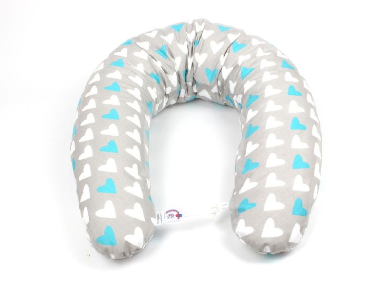 Kojicí polštář Standard SRDCE MODRÉ 100% bavlna obrázek 1843