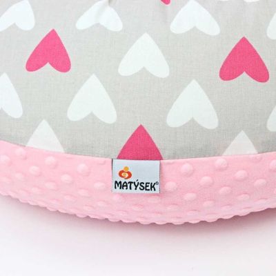 Kojicí polštář Standard SRDCE růžové, colormix MINKY obrázek 1951